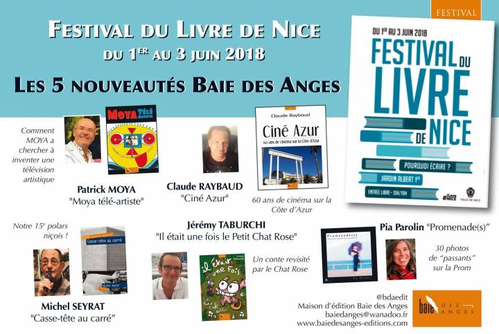 Baie des Anges présente 5 nouveautés au festival du livre de Nice