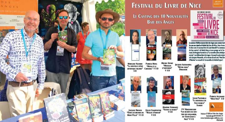 Baie des Anges Editions au Festival du Livre de Nice du 31 mai au 2 juin