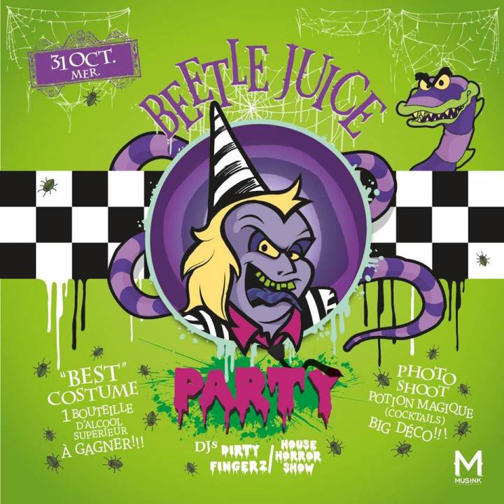 Halloween Beetlejuice Party au Musink