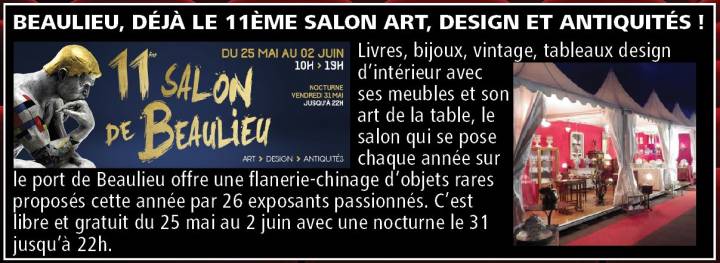 Beaulieu, déjà le 11ème salon Art, Design et Antiquités !