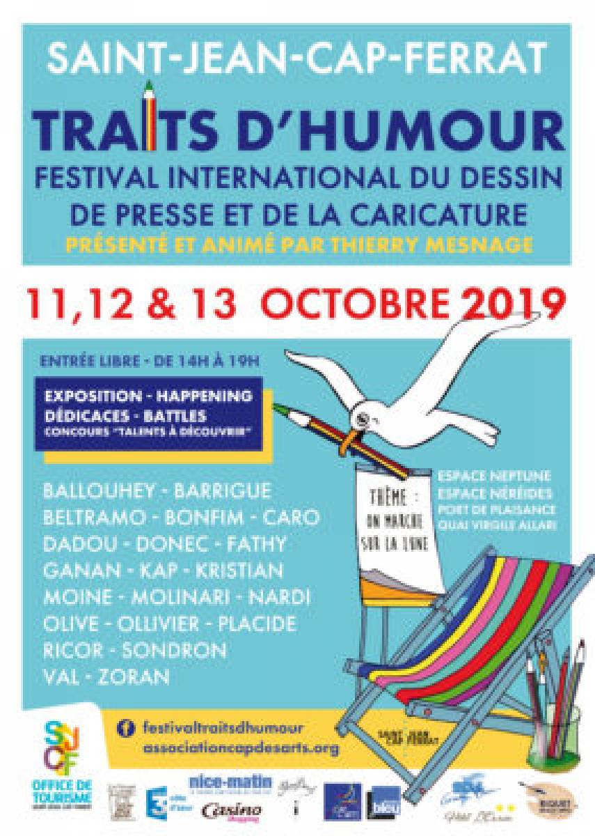 Traits d'humour - Festival International du Dessin de Presse et de la Caricature à Saint-Jean Cap-Ferrat