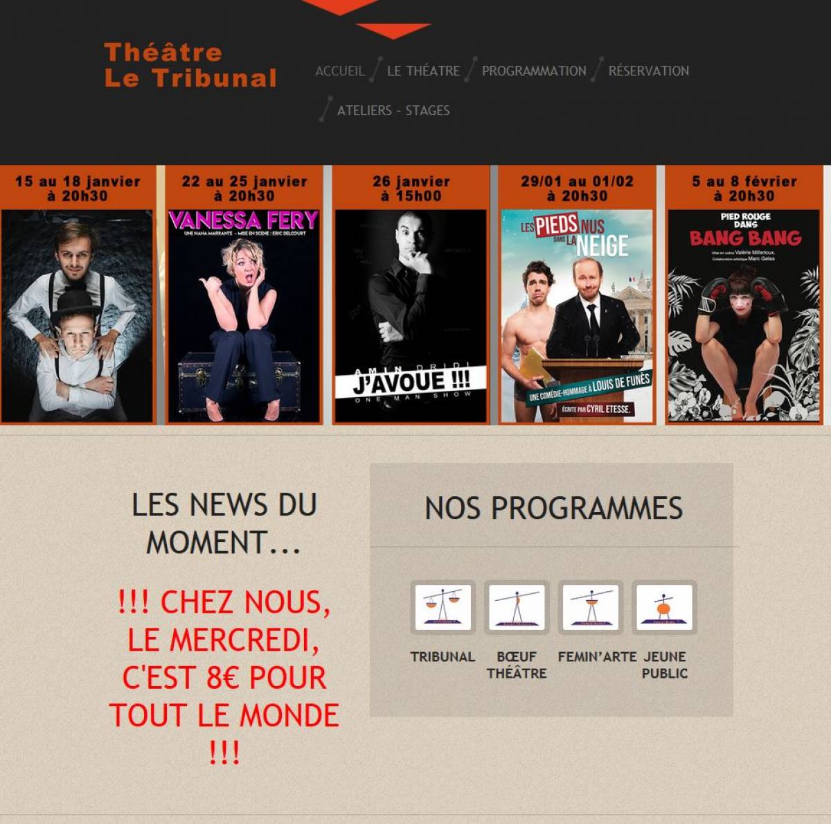 Les mercredis à 8€ du «Tribunal» (d'Antibes !)