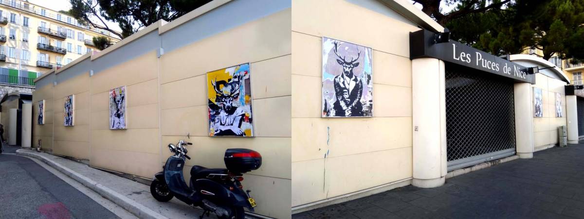 En plein air ! Tina de Rubia expose aux Puces de Nice !