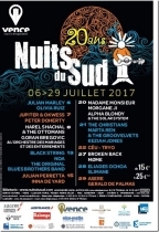Nuits du sud 2017 : les 20 ans du festival